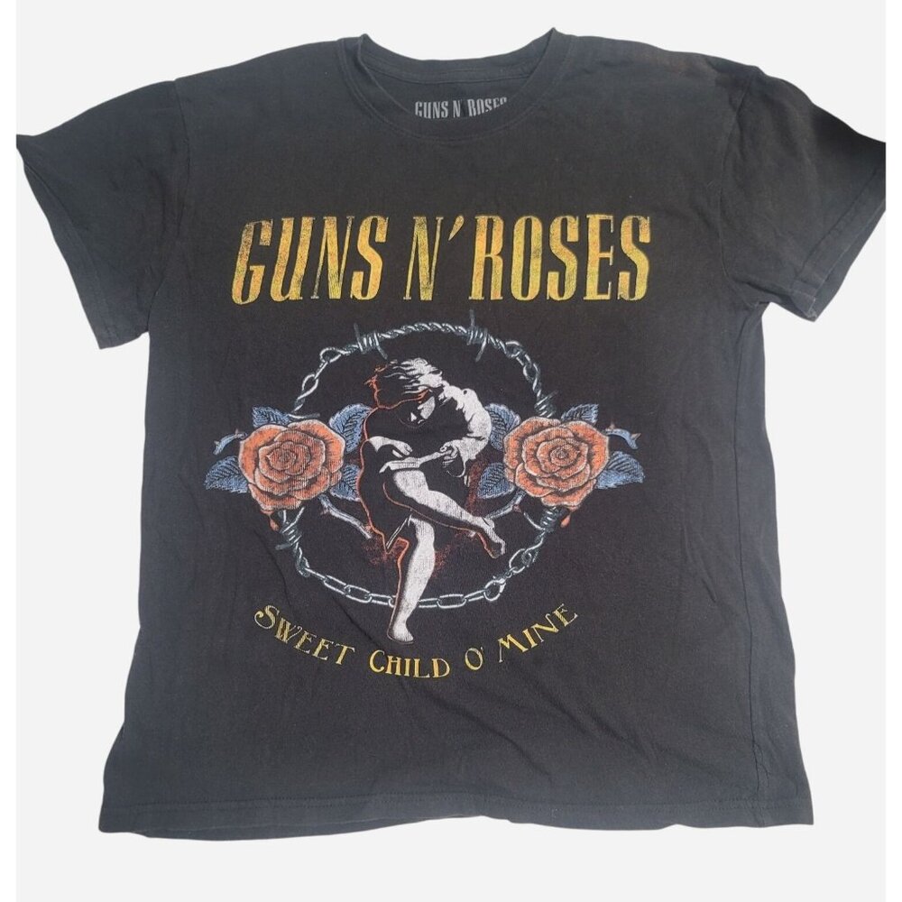 Guns N Roses "Sweet Child O Mine" Black T-Shirt Medium - 100% Cotton